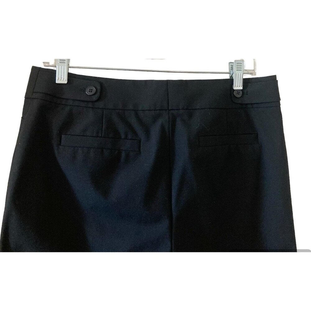 Halogen Quinn Black Straight Fit Pants Career Womens Size 4 Polyester Blend - Picture 5 of 7